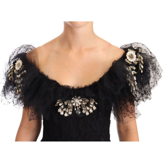 Dolce & GabbanaCrystal Embellished Black Ball Gown DressMcRichard Designer Brands£5609.00