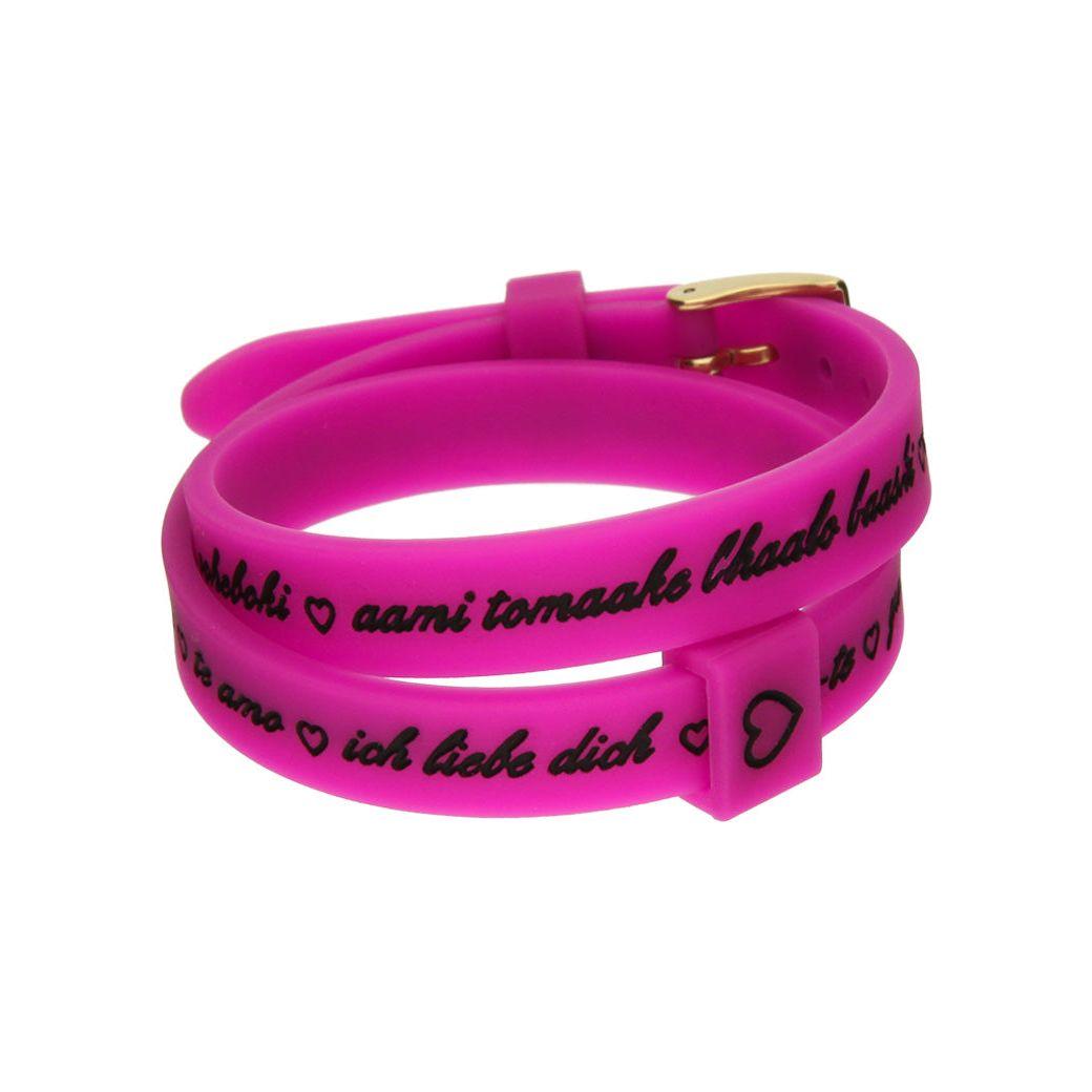 Il MEZZOMETRO Mod. I LOVE YOU GOLD - Bracciale in silicone/silicone bracelet