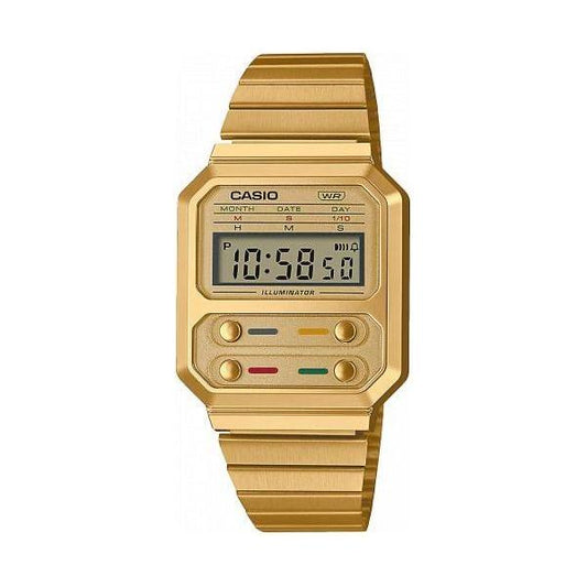 CASIO EU WATCHES Mod. A100WEFG-9AEF Category-Watches,Gender-Men,Gender-Women,READY STOCKED WATCHES,Subcategory-WatchesMen,Subcategory-WatchesWomen,women>accessorries