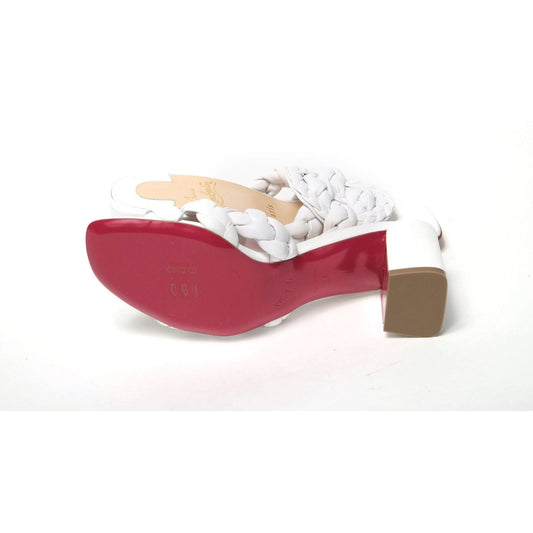 Christian Louboutin White Plaited High Heel Sandals white-plaited-high-heel-sandals CL025-MARMELA-55-NAPPA-BIANCOWHITE-5-SOLE-scaled-5c0c259e-b4d.jpg