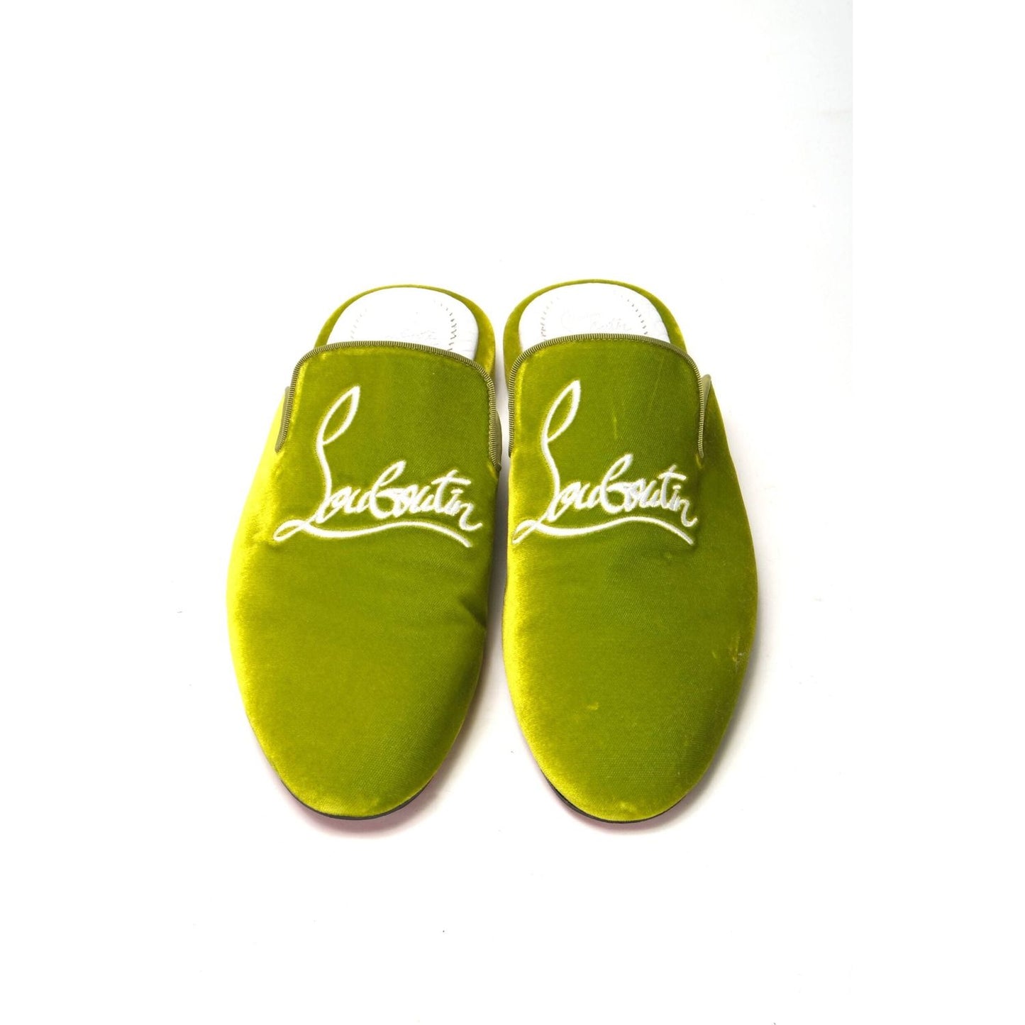 Christian Louboutin Bourgeon Lime Navy Coolito Flat Shoes bourgeon-lime-navy-coolito-flat-shoes