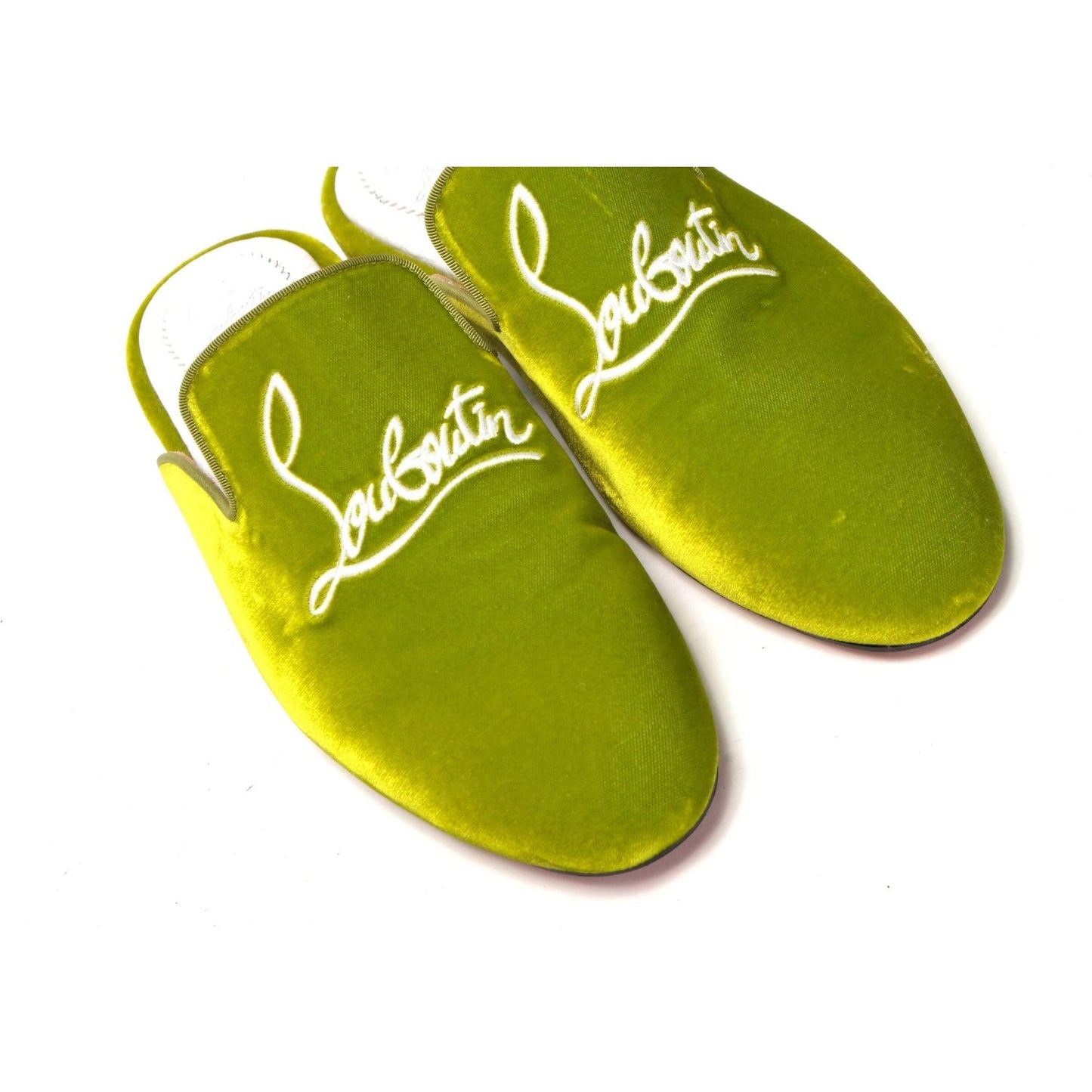 Christian Louboutin Bourgeon Lime Navy Coolito Flat Shoes bourgeon-lime-navy-coolito-flat-shoes
