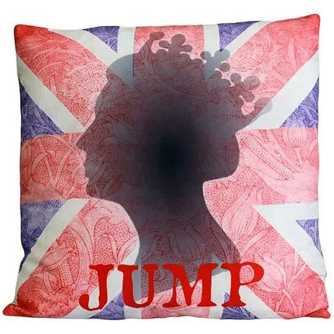 CUSCINI LETTERARI - Copricuscino in Juta lavata / Cotton pillow case  JUMP - Size 40x40cm FASHION ACCESSORIES CUSCINI LETTERARI