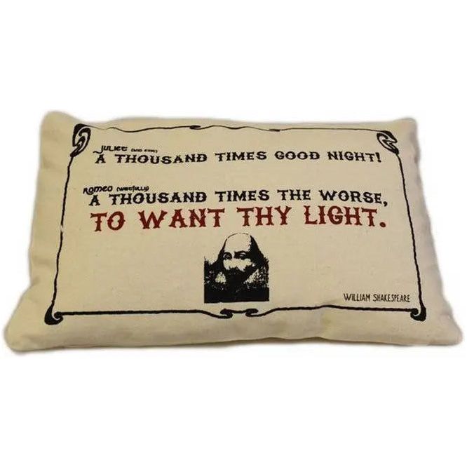 CUSCINI LETTERARI - Copricuscino in Juta lavata / Cotton pillow case  WANT THY LIGHT - Size 38x25cm FASHION ACCESSORIES CUSCINI LETTERARI