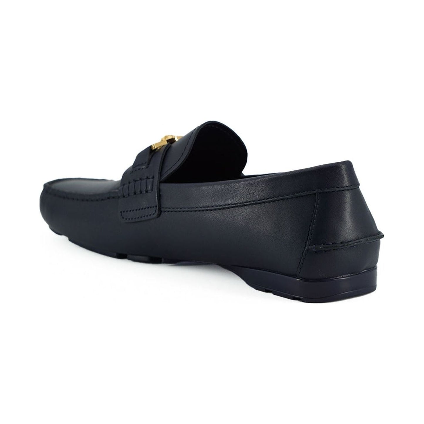 Versace Elegant Navy Blue Calf Leather Loafers navy-blue-calf-leather-loafers-shoes-1