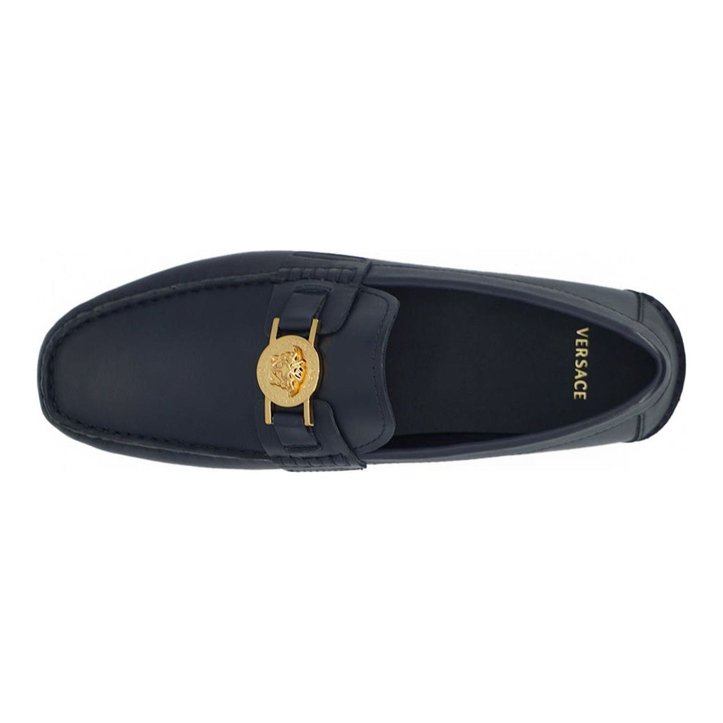 Versace Elegant Navy Blue Calf Leather Loafers navy-blue-calf-leather-loafers-shoes-1