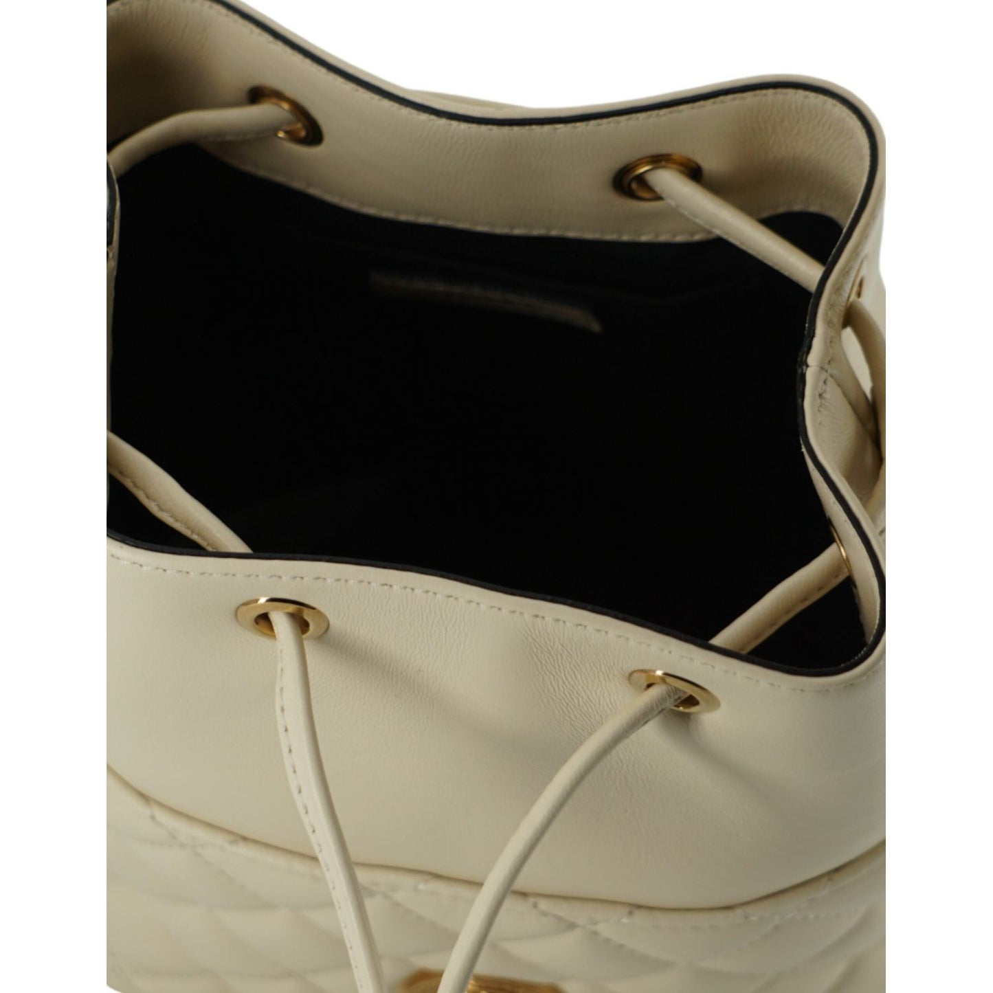 Versace Elegant Small White Leather Bucket Shoulder Bag white-lamb-leather-small-bucket-shoulder-bag