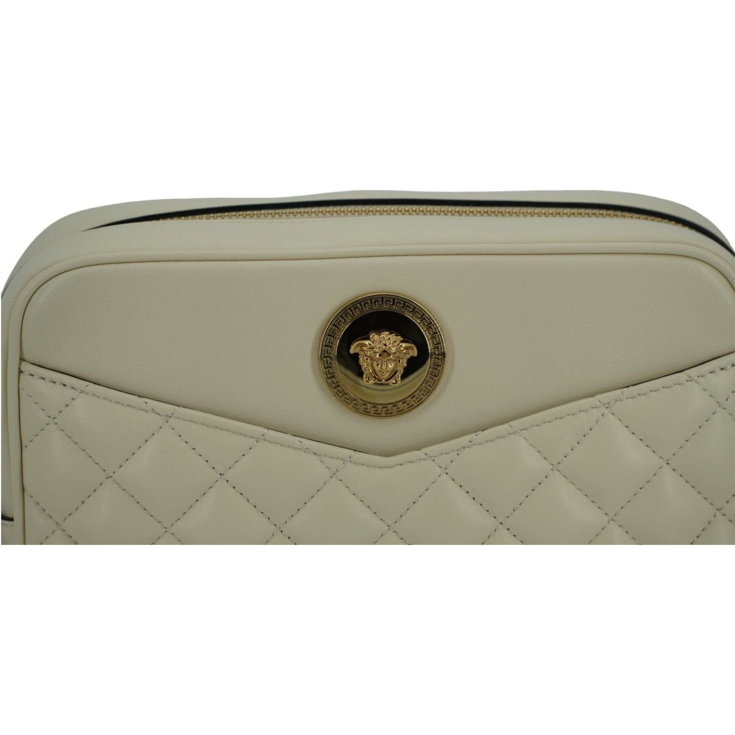 Versace Elegant White Leather Camera Shoulder Bag white-lamb-leather-medium-camera-shoulder-bag