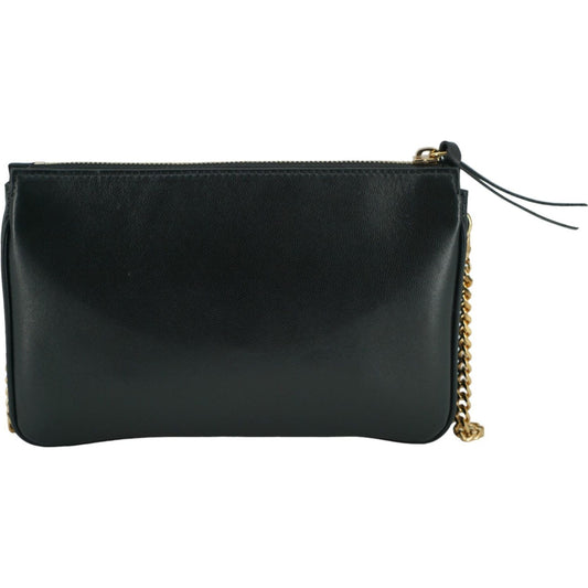 Versace | Black Lamb Leather Pouch Crossbody Bag| McRichard Designer Brands   