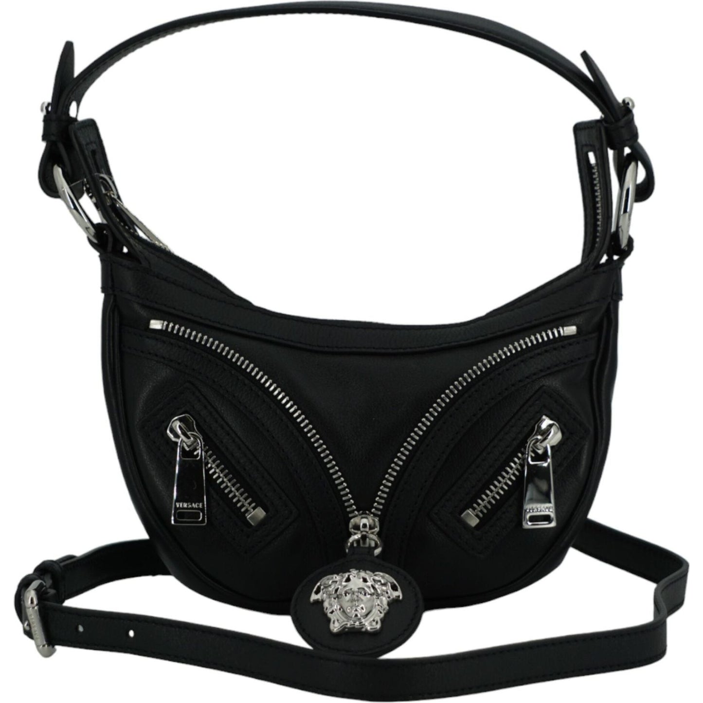 Versace Black Calf Leather Hobo Mini Shoulder Bag black-calf-leather-hobo-mini-shoulder-bag DSC01177-scaled-96bc42da-f78.jpg