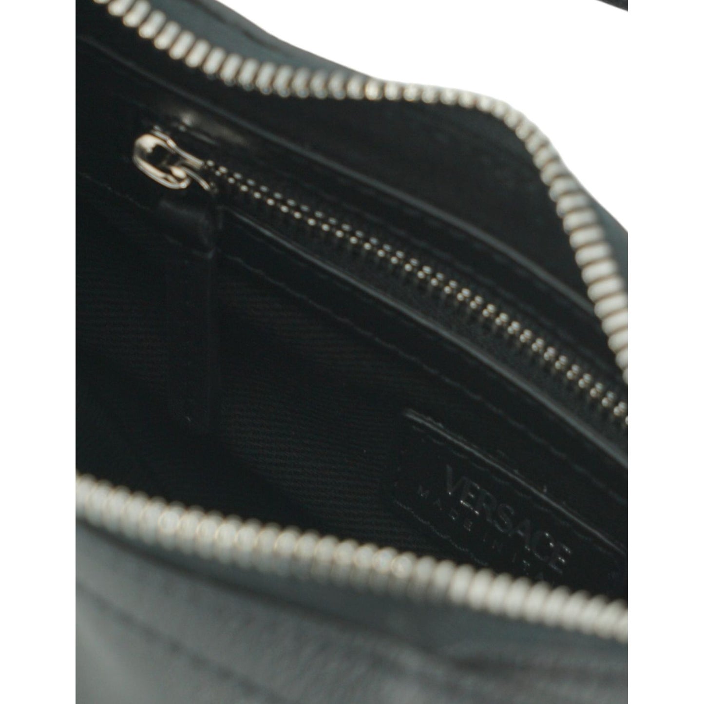 Versace Elegant Black Mini Hobo Shoulder Bag black-calf-leather-hobo-mini-shoulder-bag