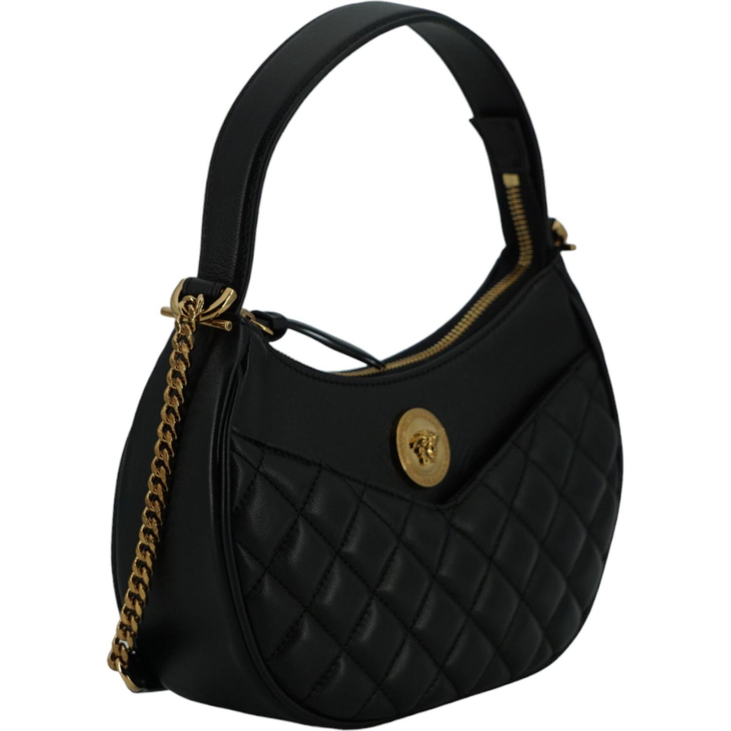 Versace Black Leather Half Moon Shoulder Bag black-leather-half-moon-shoulder-bag DSC01185-scaled-342d3e4a-715.jpg