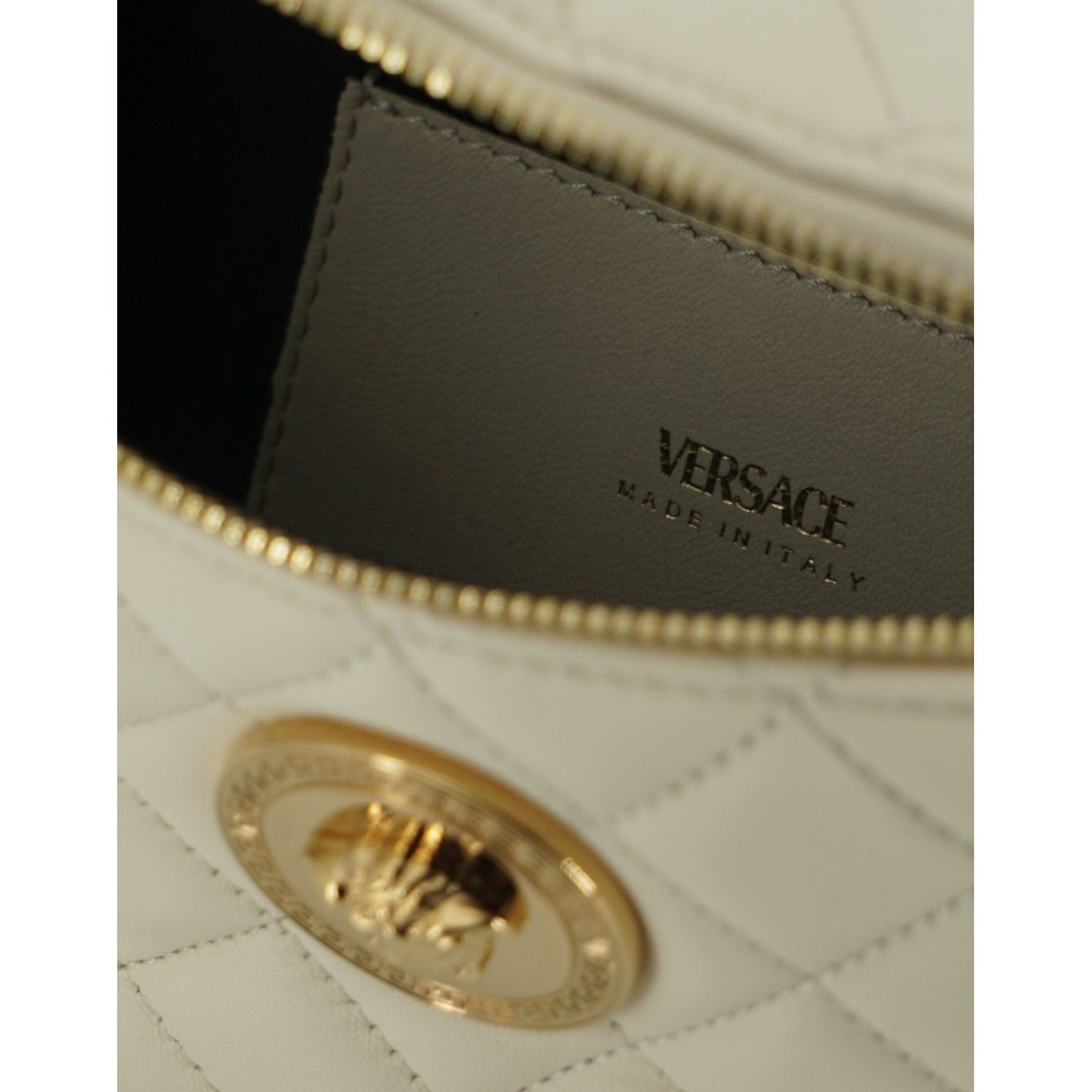 Versace Elegant White Lamb Leather Belt Bag white-lamb-leather-belt-bag