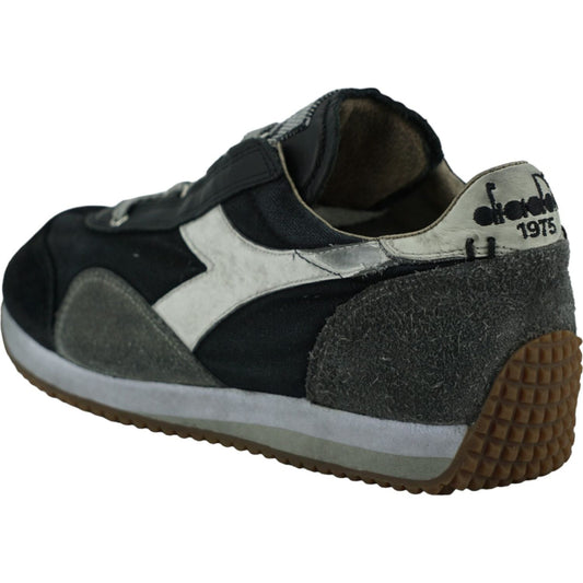 DiadoraBlack and Gray Equipe H Dirty Stone Wash Evo SneakersMcRichard Designer Brands£129.00