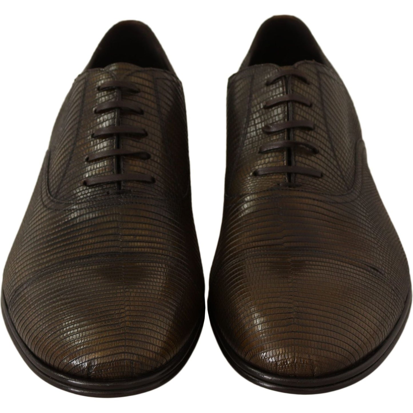 Dolce & Gabbana Elegant Shiny Leather Oxford Shoes Dress Shoes brown-lizard-leather-dress-oxford-shoes IMG_0052-scaled-27524518-103.jpg