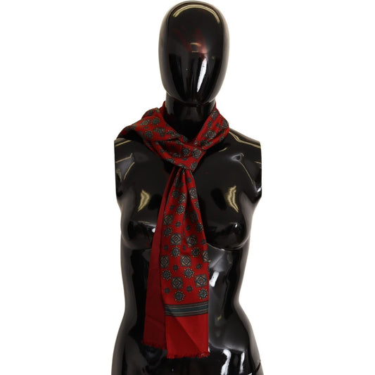 Dolce & Gabbana Elegant Red Silk Scarf red-patterned-100-silk-wrap-women-shawl-scarf IMG_0060-scaled-a50da902-b68.jpg