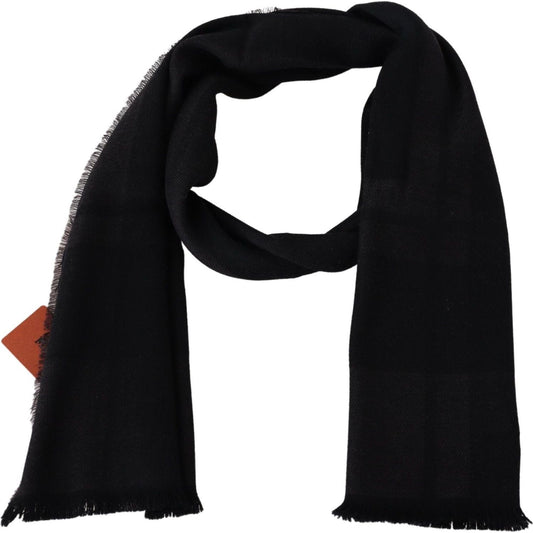 Missoni Elegant Black Wool Scarf with Logo Embroidery black-100-wool-unisex-neck-wrap-scarf-2 IMG_0065-2-bcd2b3d7-1ce.jpg