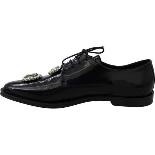 Dolce & Gabbana Crystal Embellished Derby Dress Shoes black-leather-crystal-lace-up-formal-shoes IMG_0068-1-scaled-a61d28a7-391.jpg