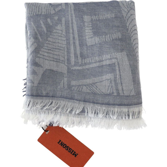 Missoni Elegant Cashmere Fringed Scarf in Gray gray-cashmere-unisex-neck-warmer-scarf IMG_0138-5db6b972-0ef.jpg