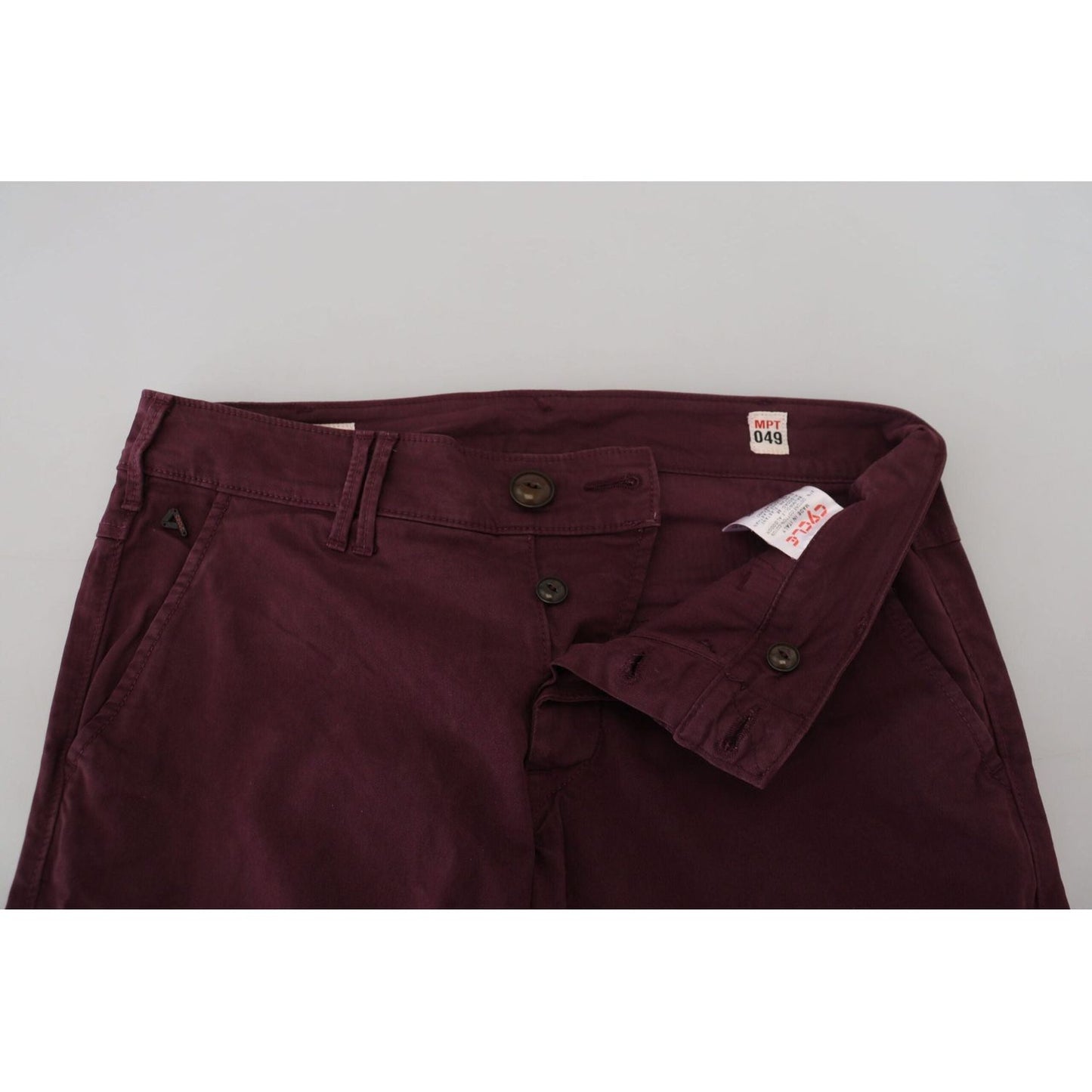 CYCLE Maroon Skinny Fit Cotton Pants maroon-cotton-stretch-skinny-casual-men-pants