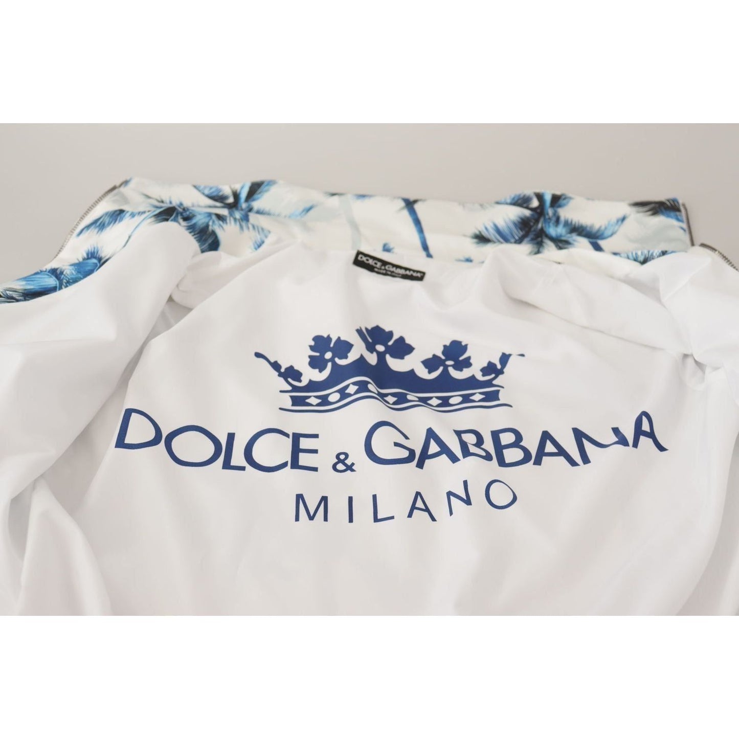 Dolce & Gabbana Chic Multicolor Full Zip Sweater multicolor-tree-print-men-full-zip-sweater