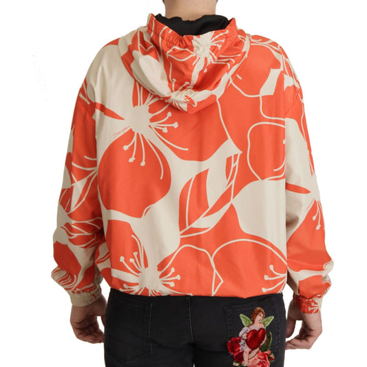 Dolce & GabbanaElegant Floral Zip Hooded SweaterMcRichard Designer Brands£549.00