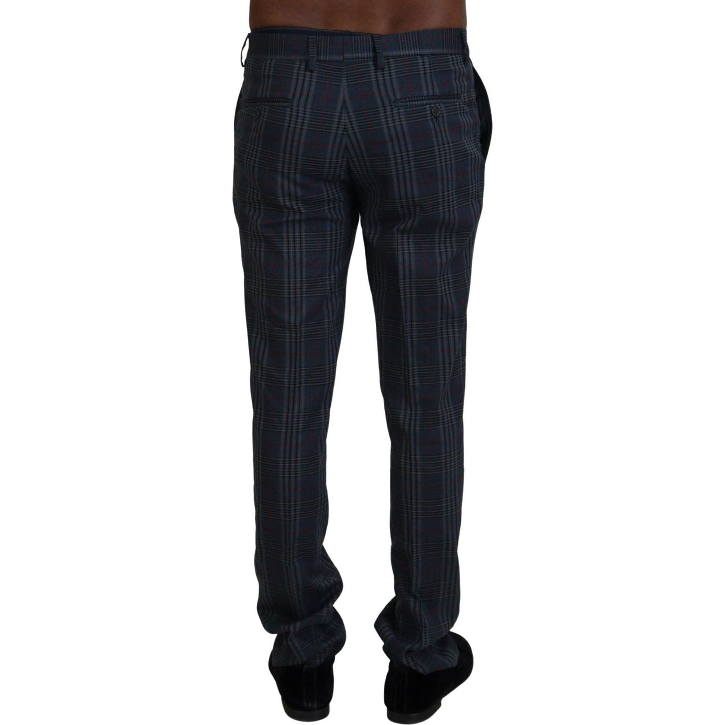 BENCIVENGA Elegant Multicolor Pure Wool Trousers gray-pure-wool-men-checkered-pants