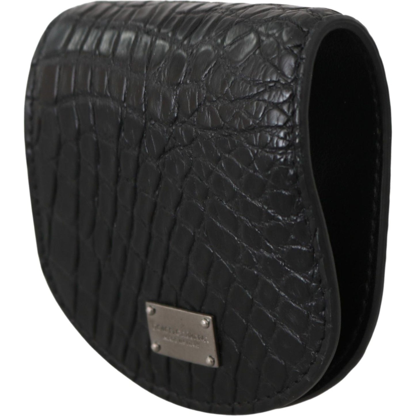 Dolce & Gabbana Sleek Black Leather Coin Case Wallet black-exotic-skin-pocket-condom-case-holder Condom Case IMG_0230-2dd0314c-3ec.jpg