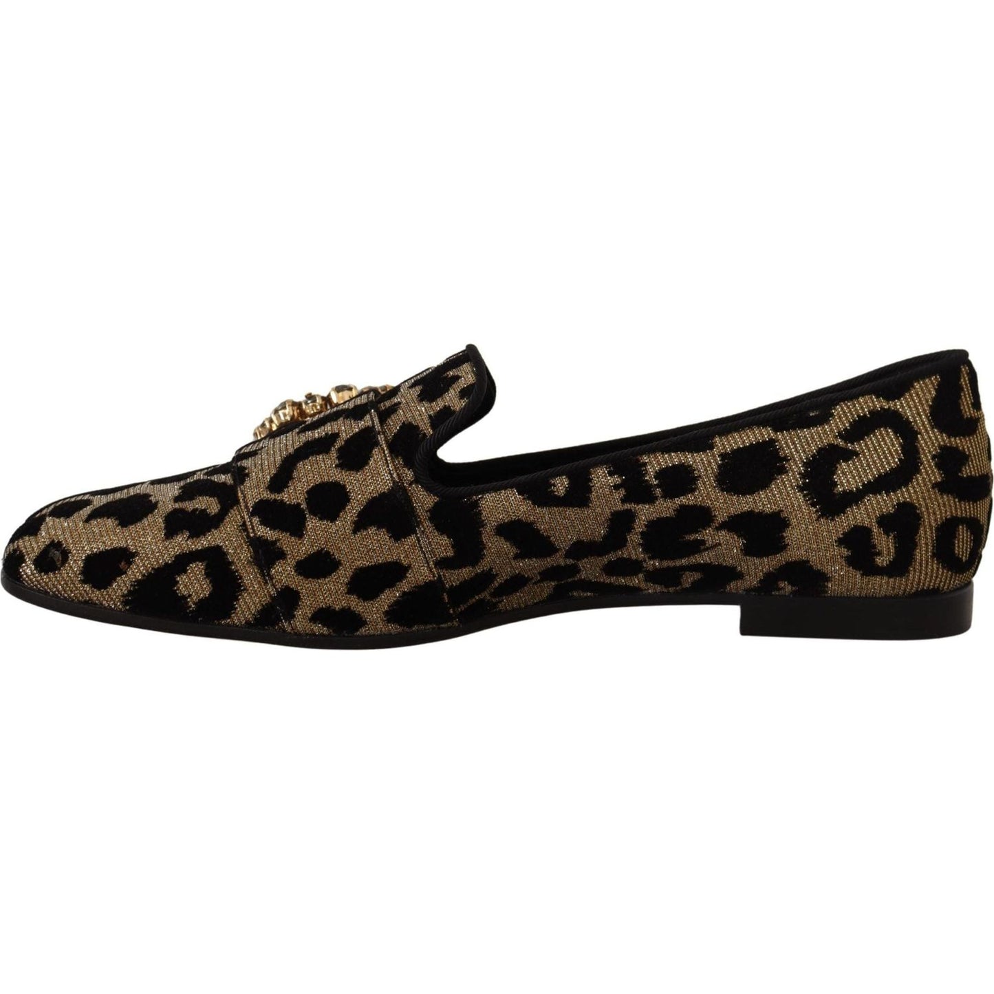Dolce & Gabbana Elegant Leopard Crystal Gem Loafers gold-leopard-print-crystals-loafers-shoes IMG_0230-scaled-9e5bf5d8-511.jpg