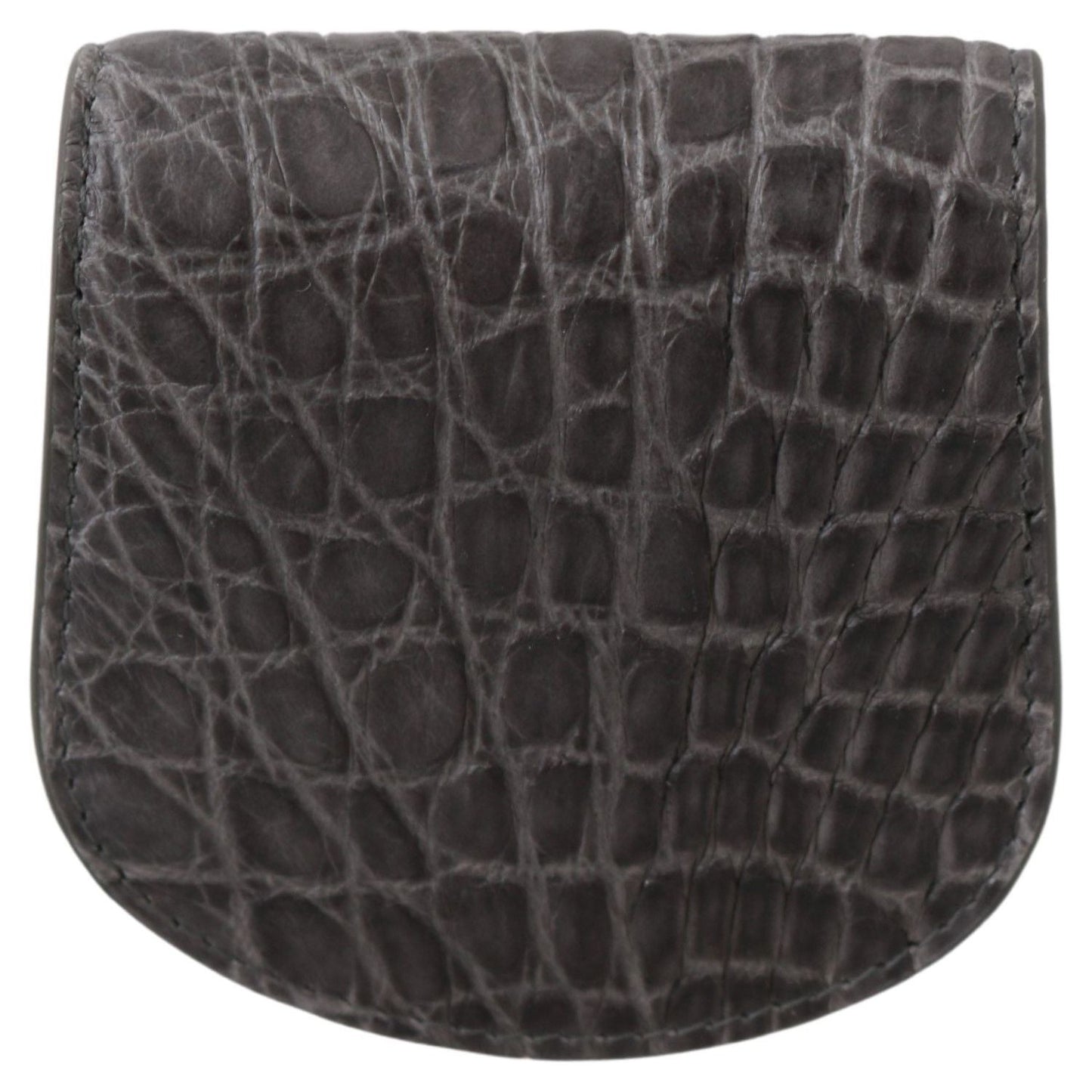 Dolce & Gabbana Exotic Gray Leather Condom Case Wallet gray-exotic-skin-condom-case-holder-pocket-wallet Condom Case IMG_0240-2867f845-986.jpg