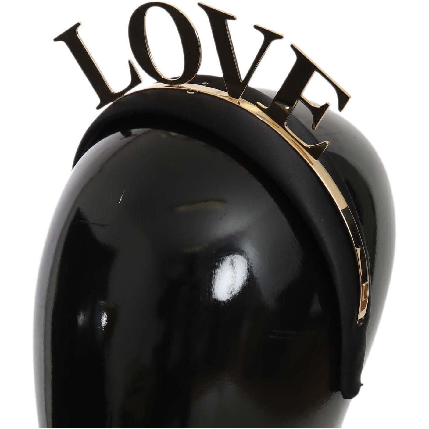 Dolce & Gabbana Elegant Black Gold Love Diadem Tiara black-brass-gold-love-diadem-one-size-tiara-headband FASHION ACCESSORIES IMG_0247-1.jpg
