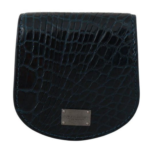 Dolce & GabbanaExquisite Dark Blue Coin Case WalletMcRichard Designer Brands£349.00