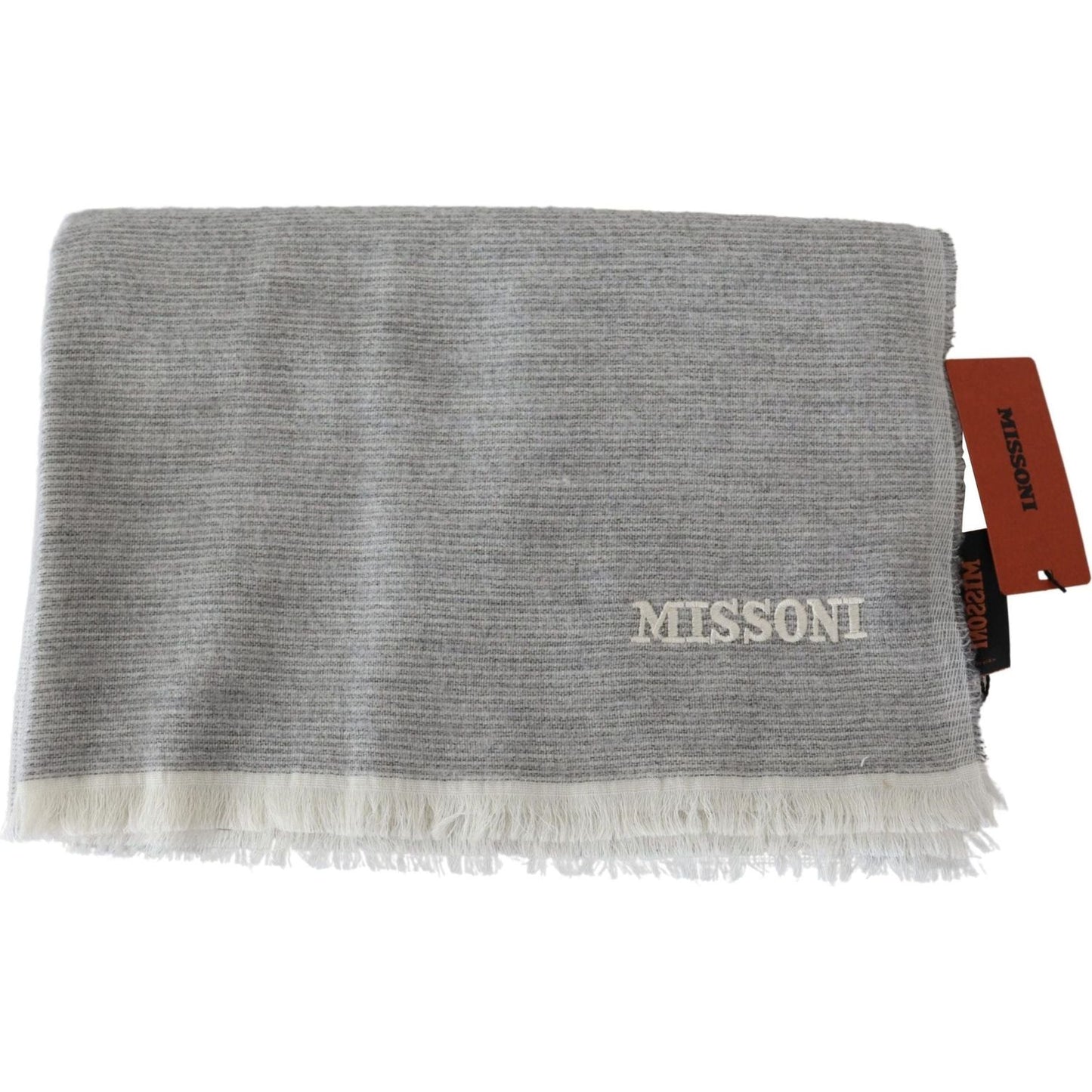 Missoni Elegant Beige Wool Scarf with Embroidery Detail beige-100-wool-unisex-neck-wrap-scarf IMG_0260-scaled-78e2cd45-e61.jpg