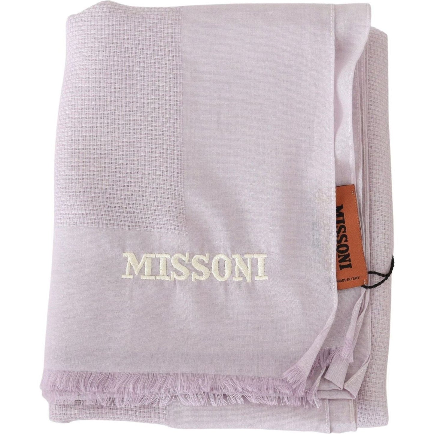 Missoni Lavender Cashmere Scarf with Signature Lines lavander-lined-cashmere-unisex-wrap-scarf