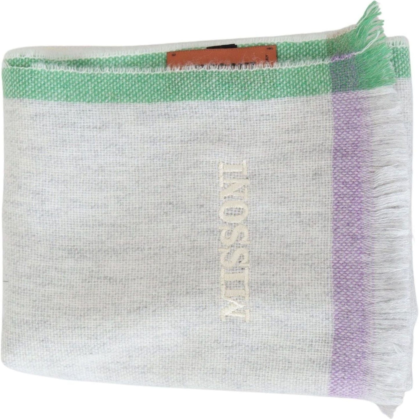 Missoni Multicolor Cashmere Line Pattern Scarf multicolor-lined-cashmere-unisex-wrap-scarf-1