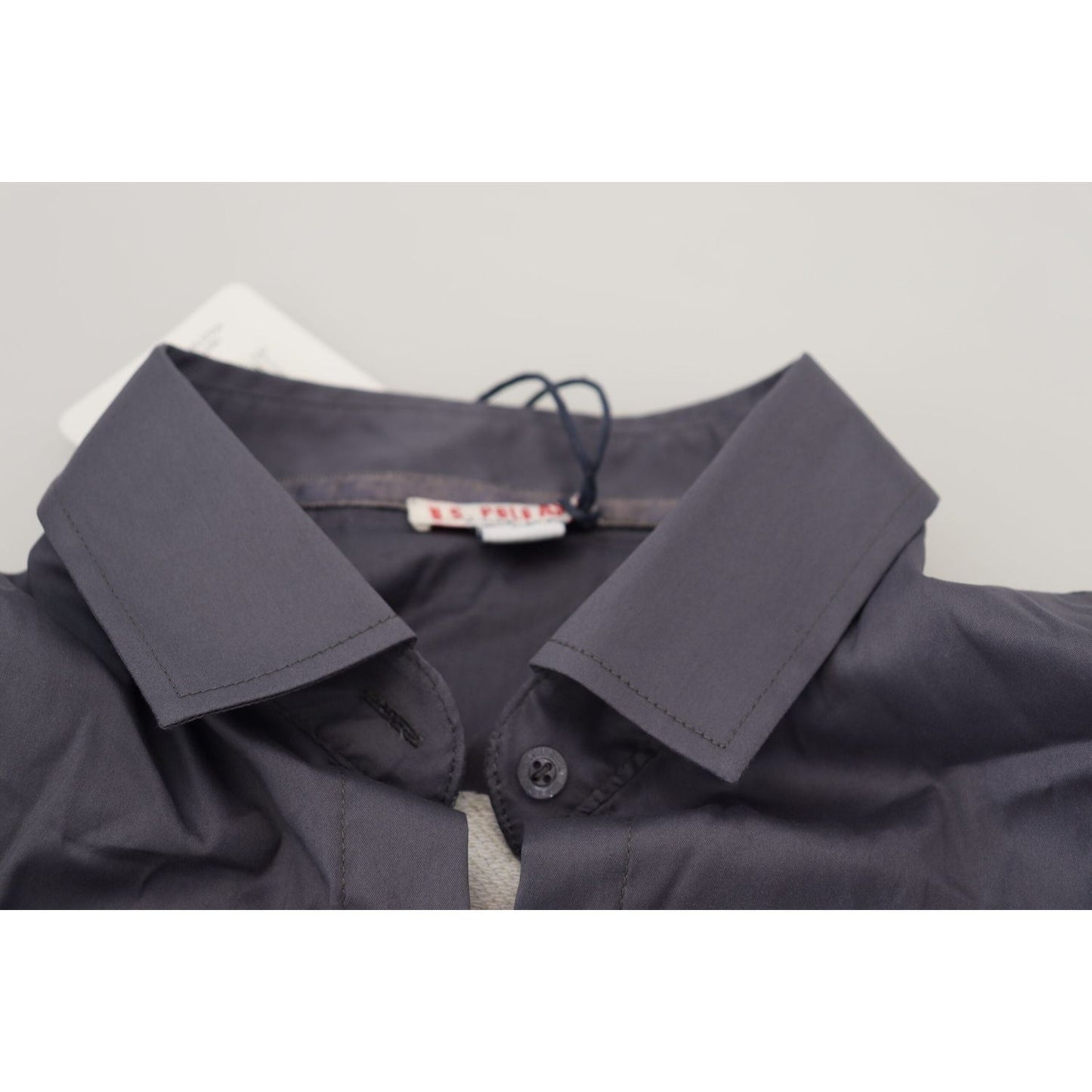 Ralph Lauren Elegant Gray Long Sleeve Polo Top gray-printed-long-sleeves-collared-top IMG_0342-scaled-08b07054-2d8.jpg