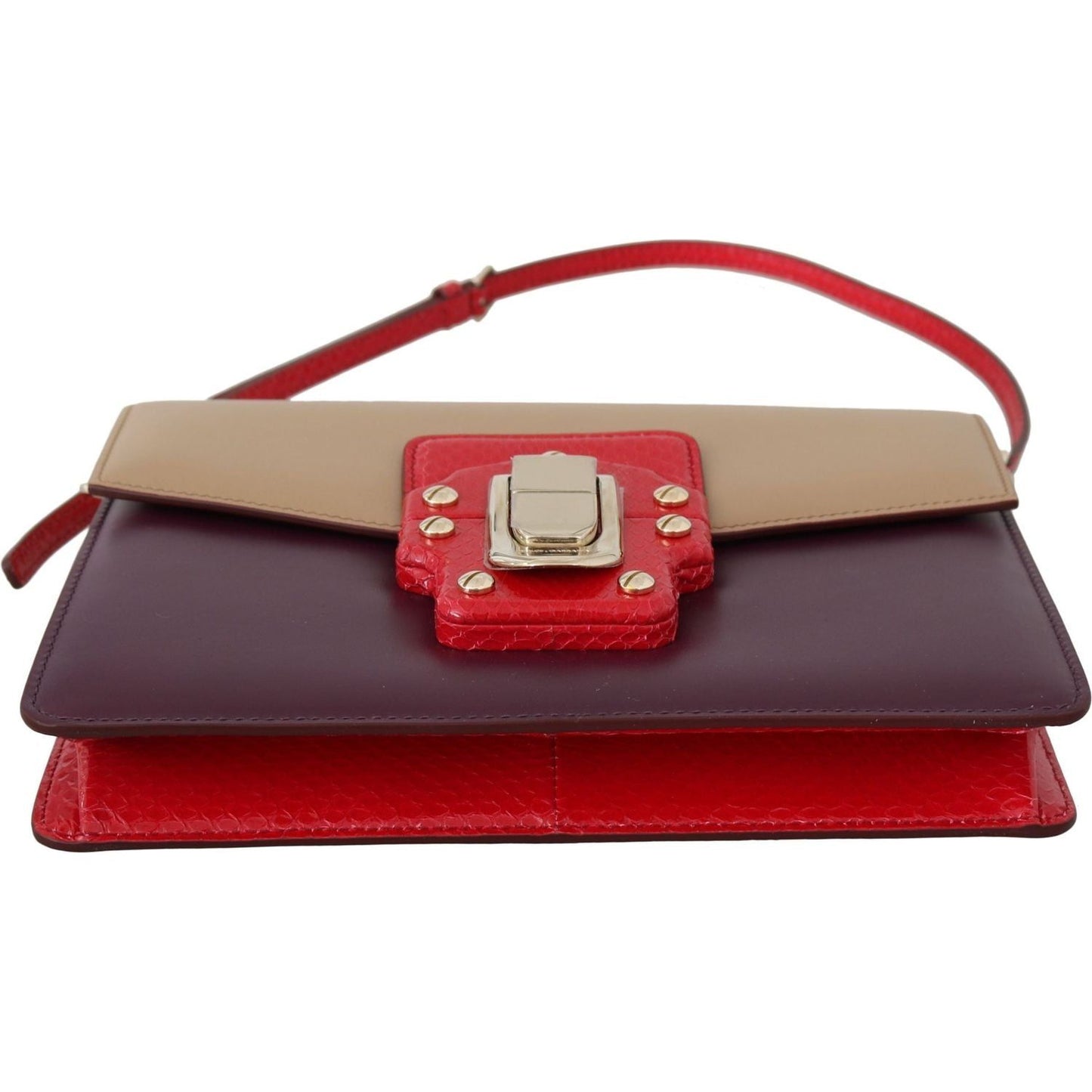 Dolce & Gabbana Exquisite LUCIA Leather Shoulder Bag Purse purple-beige-red-leather-crossbody-purse-bag IMG_0376-1-scaled-679ba6d3-f59.jpg