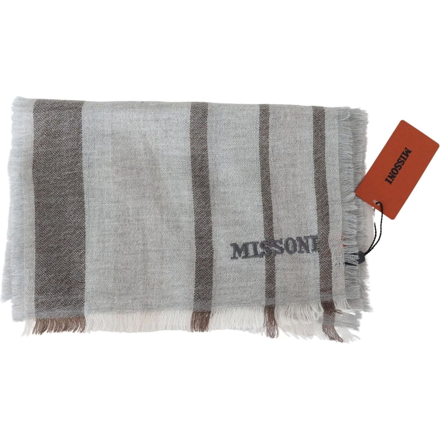 MissoniMulticolor Wool Stripe Fringe Scarf UnisexMcRichard Designer Brands£169.00