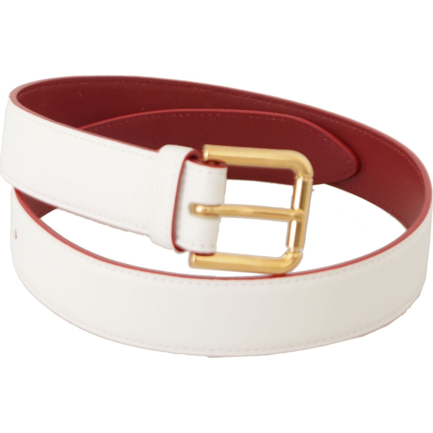 Dolce & Gabbana Elegant White Leather Belt with Engraved Buckle white-calf-leather-two-toned-gold-metal-buckle-belt IMG_0412-1-scaled-1b8a64e6-651.jpg