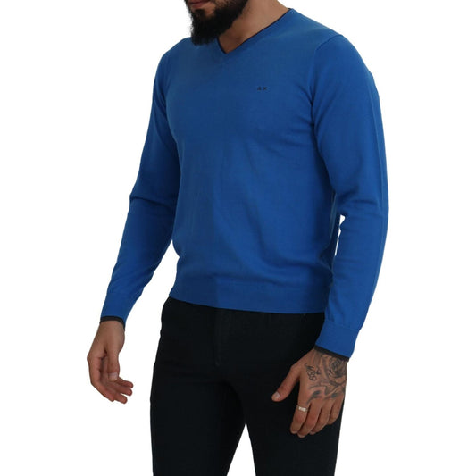 Sun68Chic Blue Cotton Pullover SweaterMcRichard Designer Brands£129.00