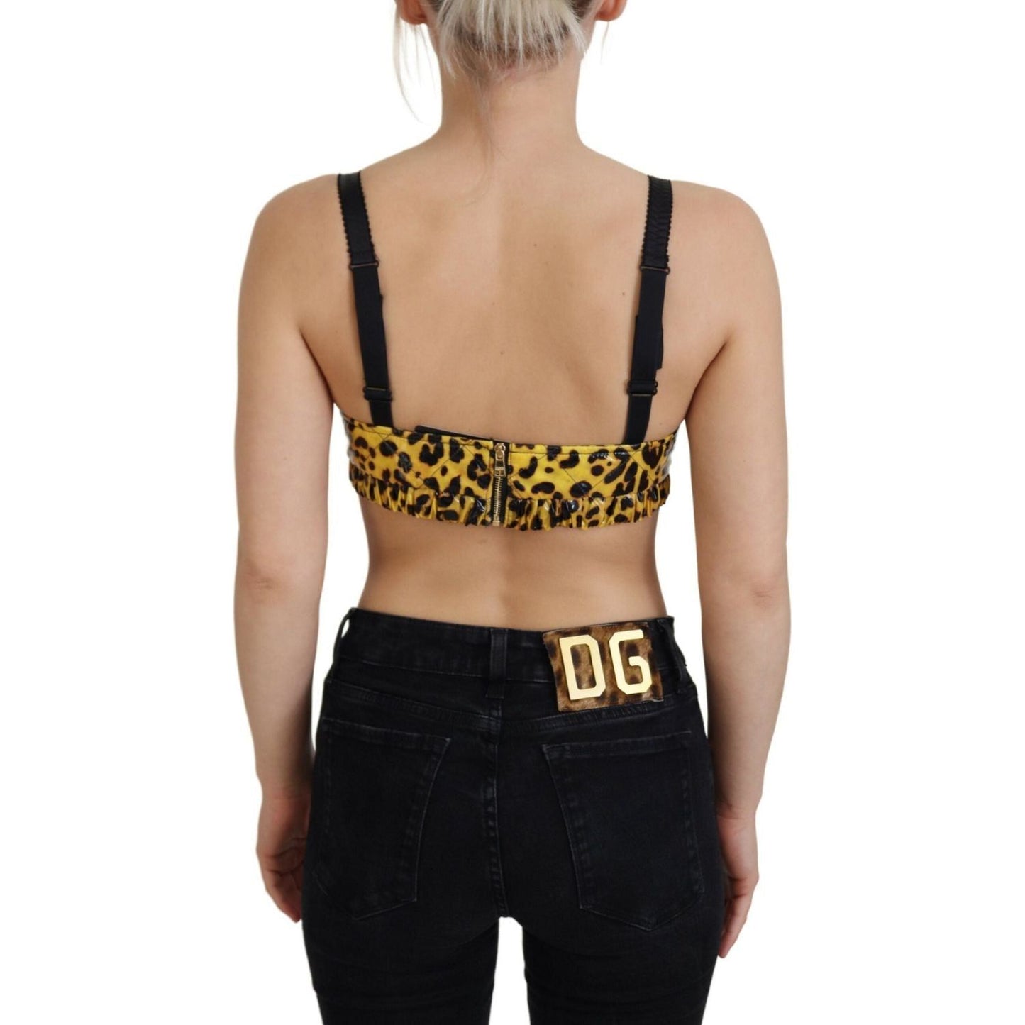 Dolce & Gabbana Chic Leopard Print Sleeveless Corset Top yellow-leopard-cropped-bustier-corset-bra-top IMG_0660-scaled-3c603c81-902.jpg