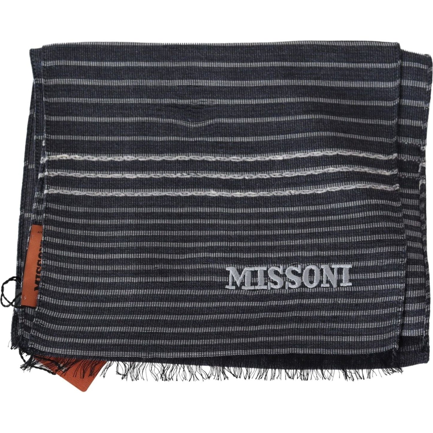 Missoni Elegant Wool-Silk Striped Scarf multicolor-striped-wool-unisex-neck-wrap-shawl