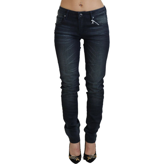 Acht Chic Low Waist Slim Fit Denim Jeans blue-washed-low-waist-slim-fit-cotton-denim-jeans