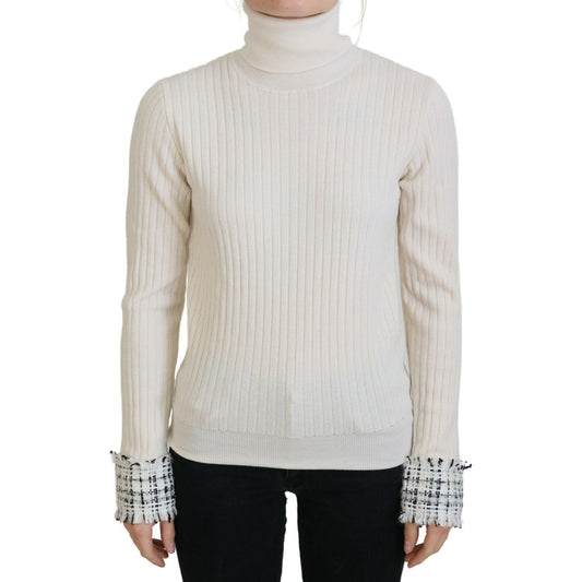 Dolce & GabbanaIvory Turtleneck Wool Blend SweaterMcRichard Designer Brands£519.00