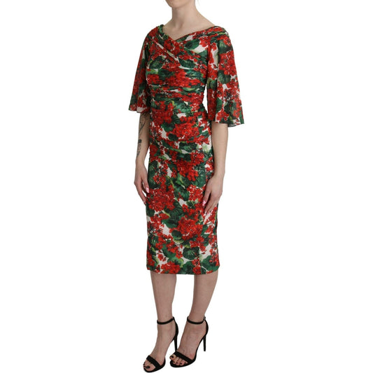 Dolce & GabbanaEnchanting Floral Midi Sheath DressMcRichard Designer Brands£1169.00