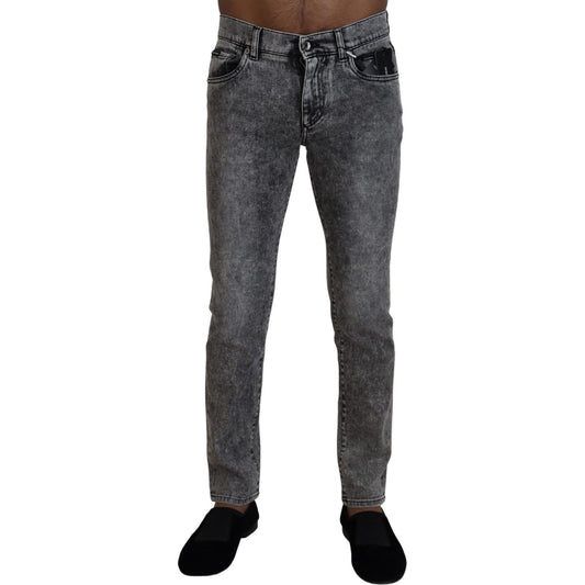 Dolce & Gabbana Elegant Gray Washed Denim Pants gray-washed-cotton-low-waist-denim-jeans IMG_0904-scaled-542ec201-675.jpg