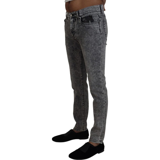Dolce & Gabbana Elegant Gray Washed Denim Pants gray-washed-cotton-low-waist-denim-jeans IMG_0905-scaled-adb662a0-428.jpg