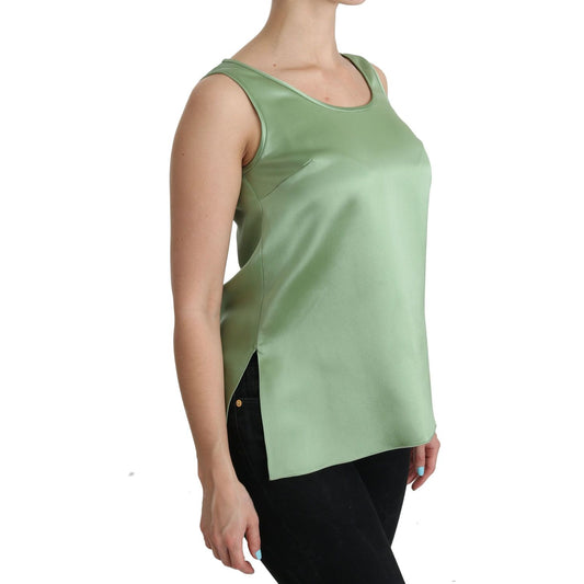 Dolce & GabbanaElegant Silk Sleeveless Top in Light Mint GreenMcRichard Designer Brands£189.00