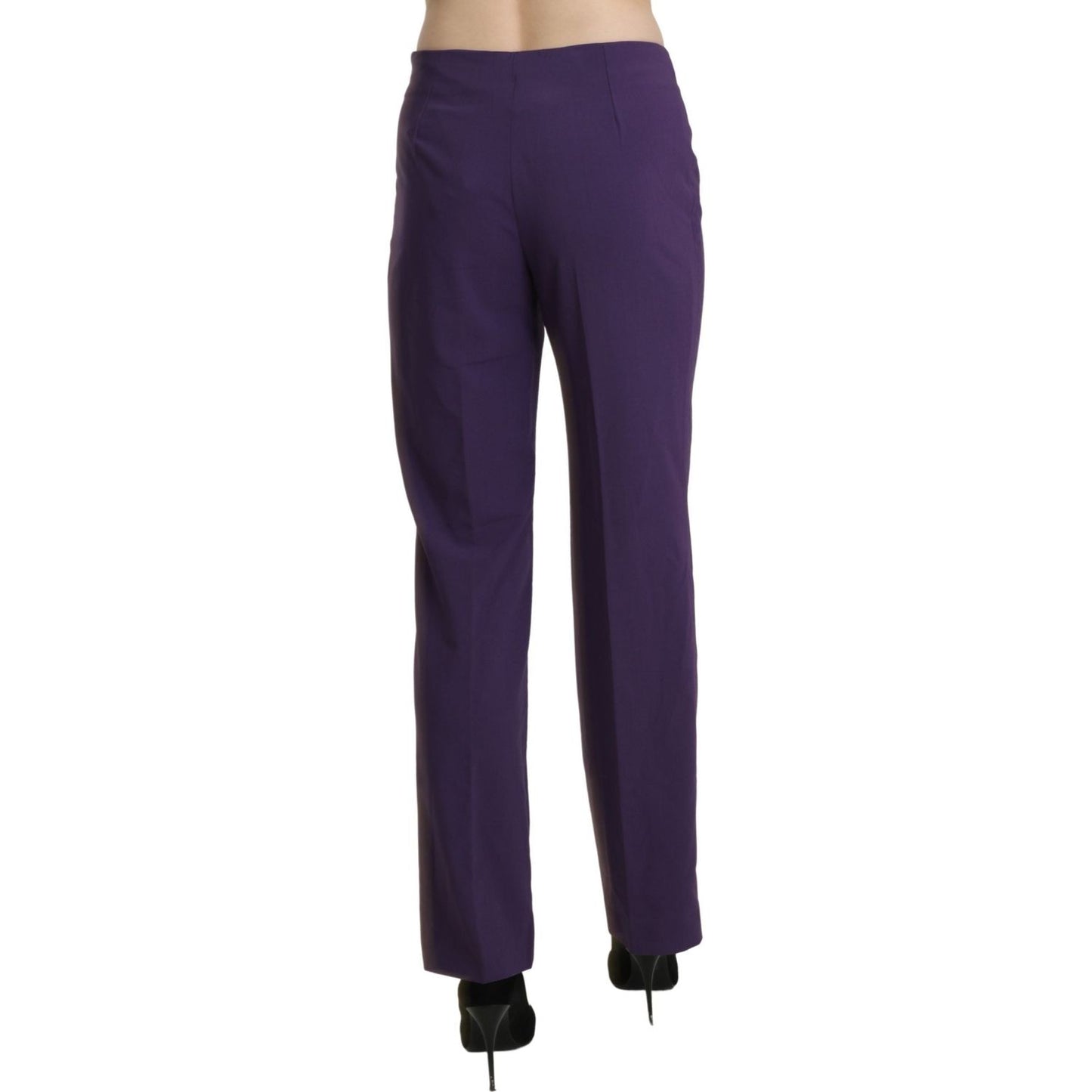 BENCIVENGA Elegant High Waist Violet Straight Pants purple-high-waist-straight-dress-trouser-pants IMG_1056-scaled-6bc525a8-c7a.jpg