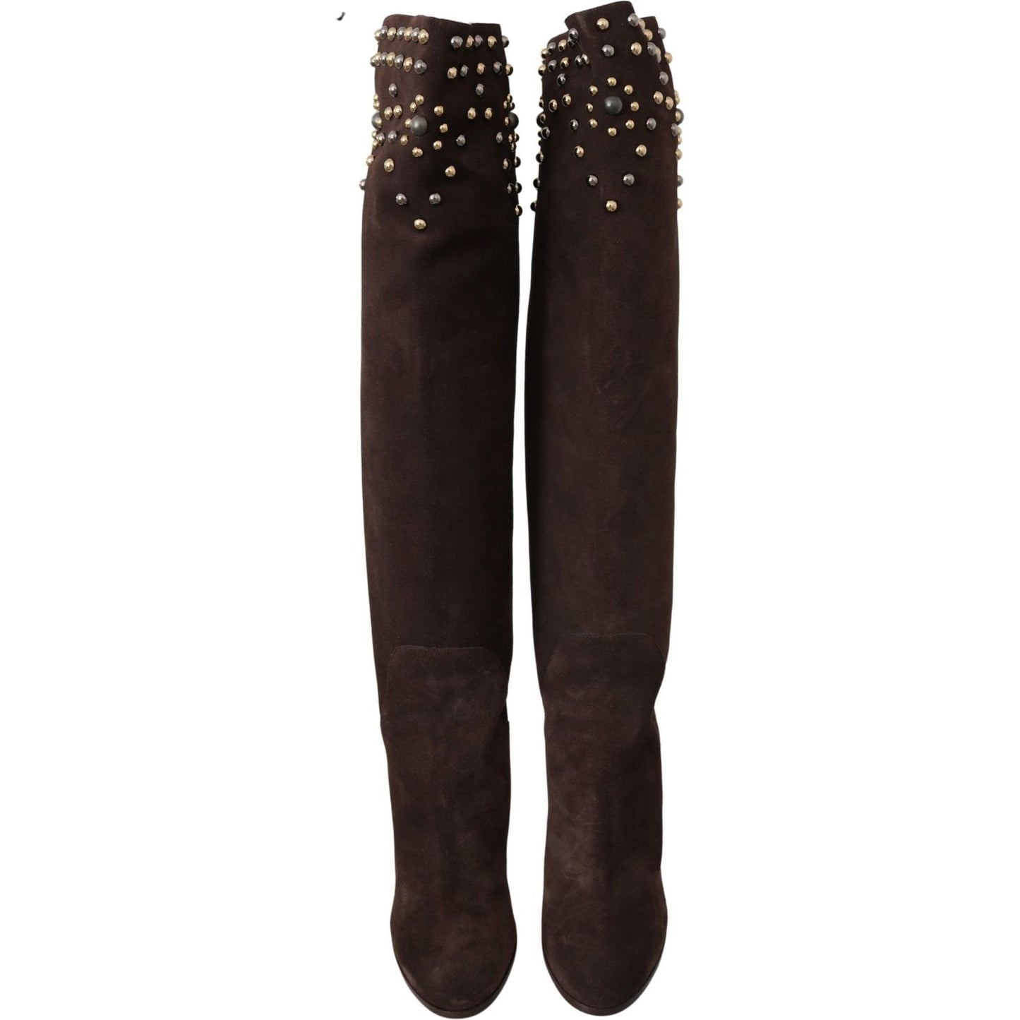 Dolce & Gabbana Studded Suede Knee High Boots in Brown brown-suede-studded-knee-high-shoes-boots IMG_1081-scaled-a067cf2b-6f1.jpg